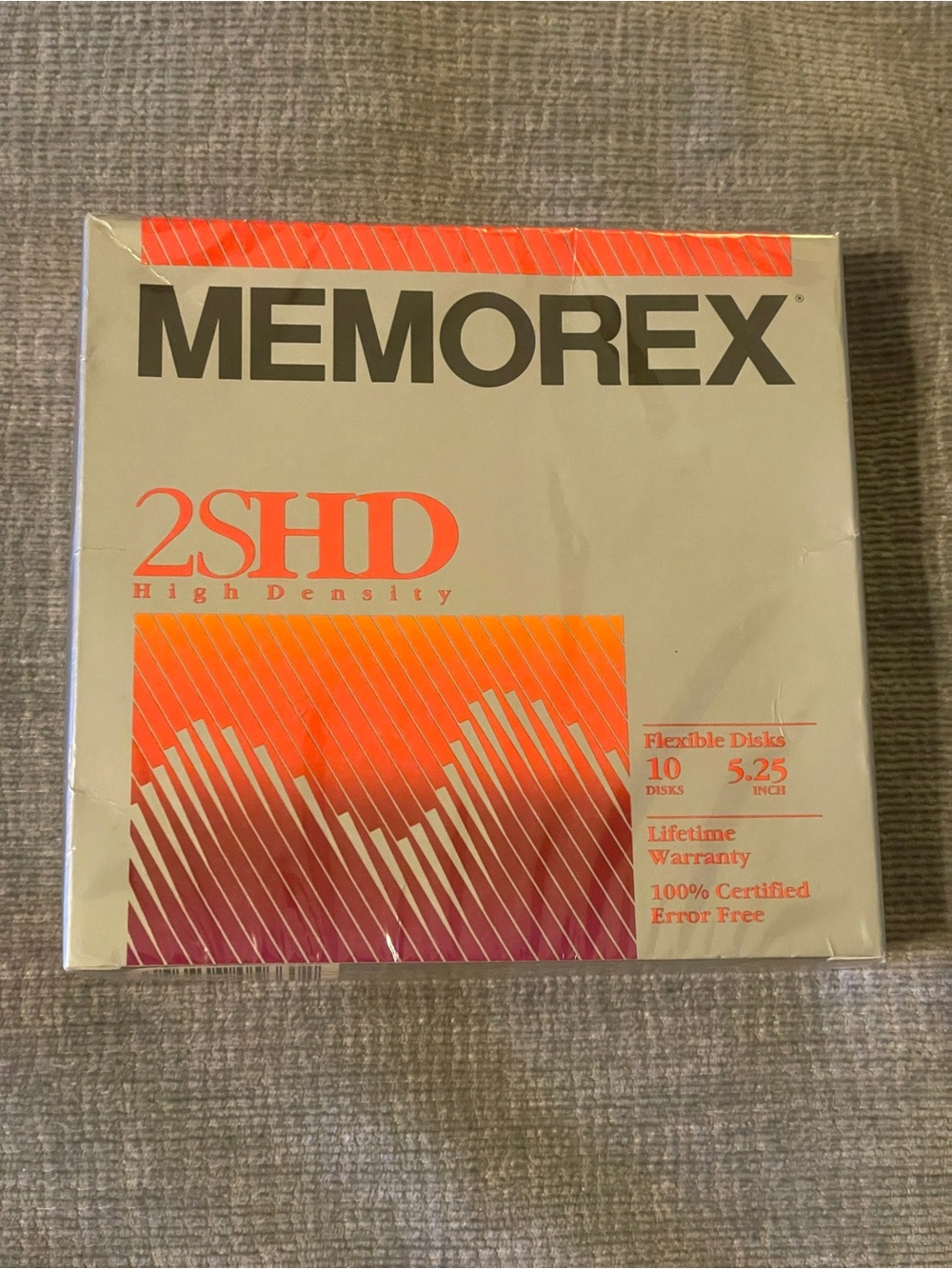 NOS Sealed Memorex 2S/HD Flexible Floppy Disk 10 PACK Diskettes 5 1/4"
